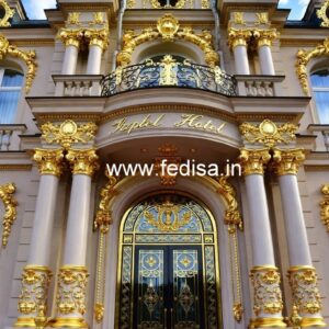 Decorative Hotel Gate Design for Modern Buildings No-9017