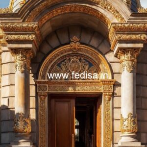Elegant Hotel Driveway Entrance Gate Design No-9021