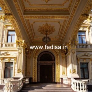 Stylish Hotel Entrance Architecture and Gate Design No-9025