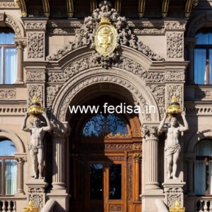 Luxury Hotel Main Gate Design with LED Lighting No-9043