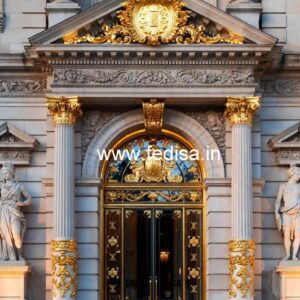 Hotel Front Entrance Design with Luxury Gate Style No-9050