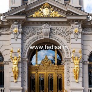 Luxury Hotel Gate Design with Contemporary Details No-9056