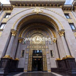 Hotel Entrance Gate Design with Minimalist Architecture No-9059