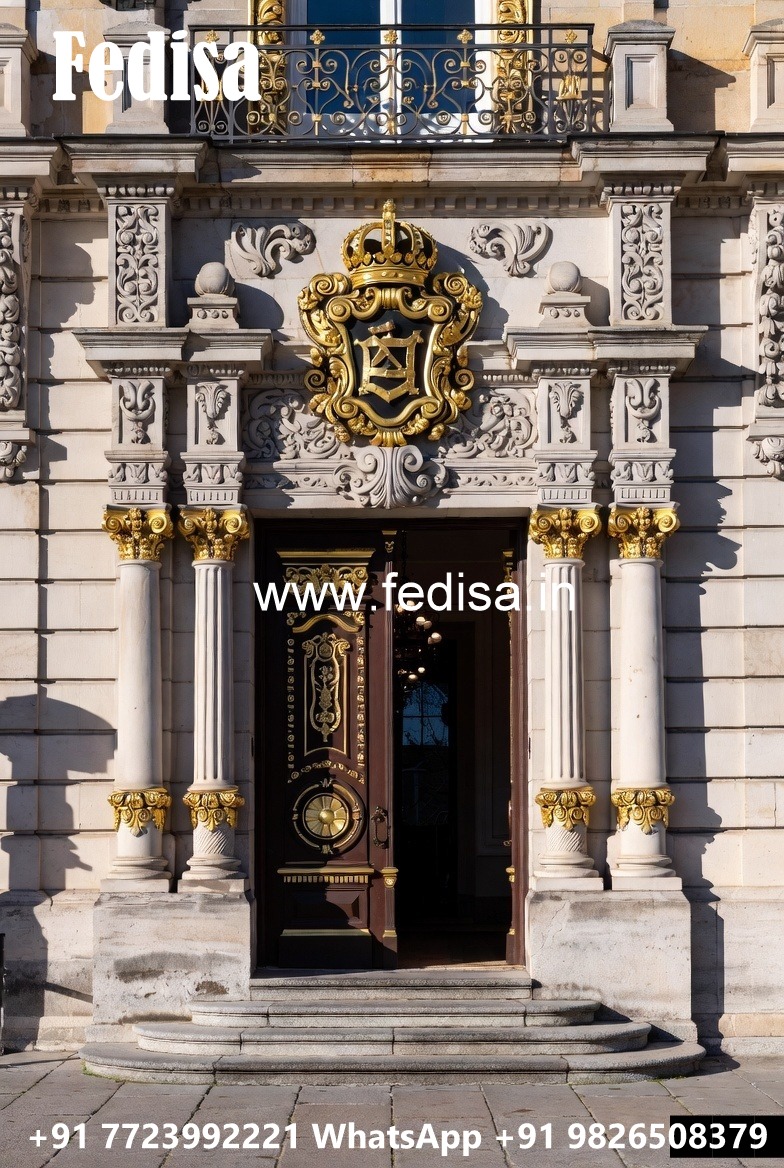 Grand Hotel Entrance Design with Elegant Gates No-9063