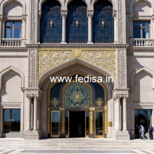 Modern Resort Entrance Gate Design for Luxury Stay No-9064