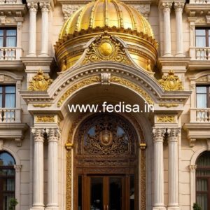Hotel Entrance Gate Design with Stone Cladding No-9065