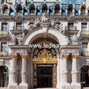 Contemporary Hotel Gate Design for Elegant Exterior No-9069