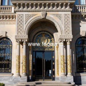 Premium Entrance Gate Design for Modern Resorts No-9096