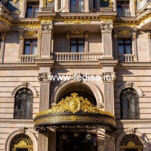 Grand Luxury Hotel Entrance Gate Design Inspiration No-9099