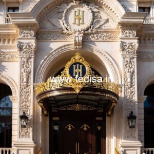 Hotel Main Entrance Gate Design for Luxury Architecture No-9100