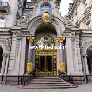 Hotel Elevation Design with Glass and Lighting No-9111