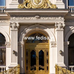Hotel Exterior Elevation Design with Contemporary Appeal No-9115