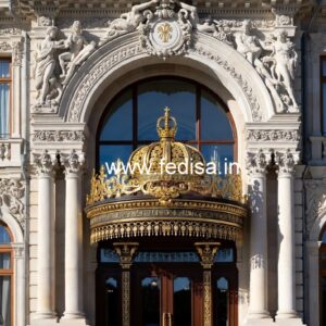 Hotel Front Elevation Design for Commercial Buildings No-9127