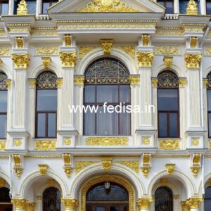 Hotel Elevation Design with Premium Materials No-9151