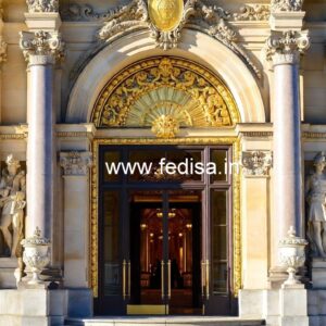 Hotel Exterior Front Design with Luxury Appeal No-9156