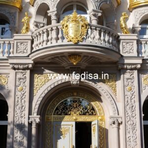 Modern Hotel Elevation Design with Luxury Facade No-9169