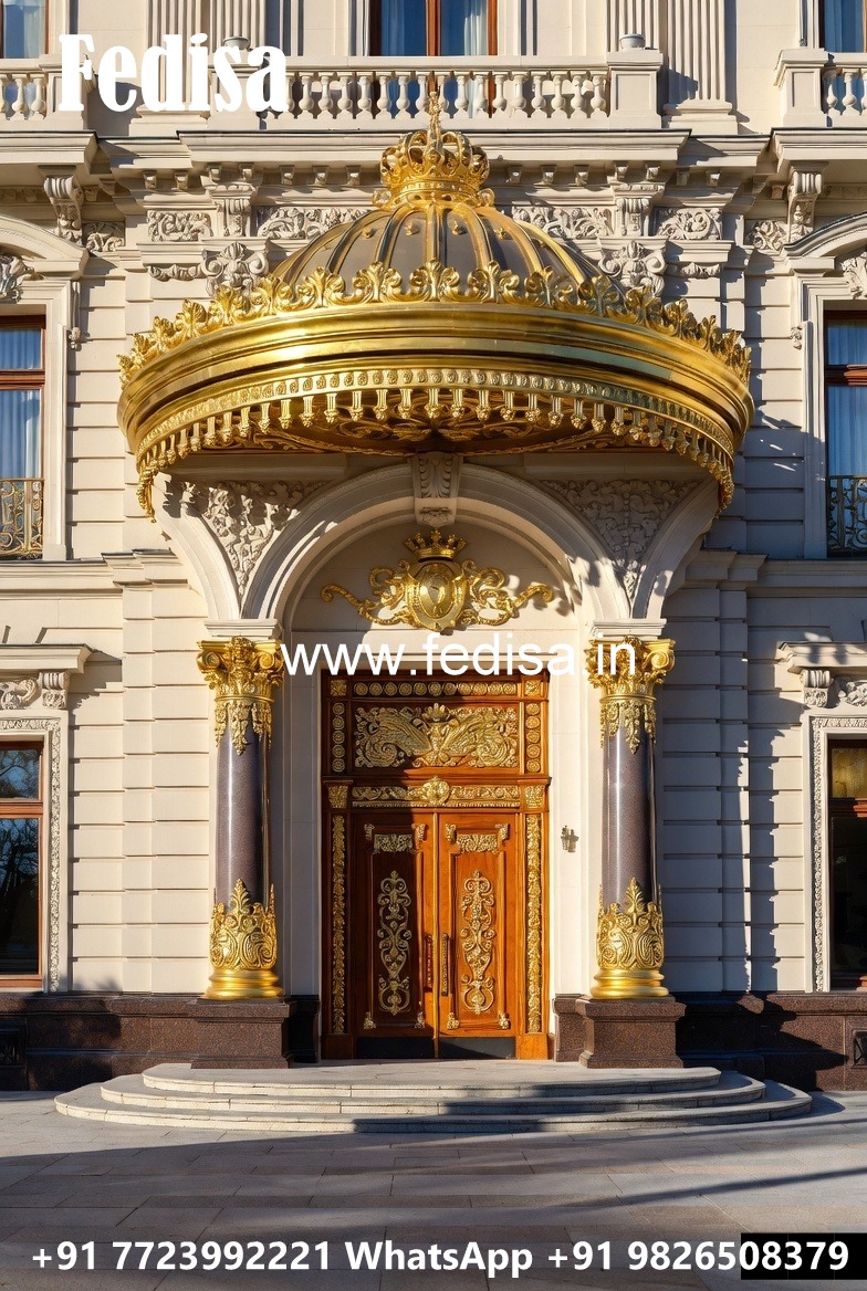 Elegant Hotel Exterior Design with Glass Panels No-9179