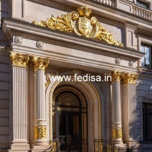 Hotel Front Elevation Design No-9203