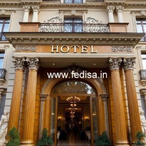 Hotel Building Front Design No-9207