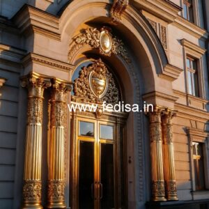 Elegant Building Elevation No-9289