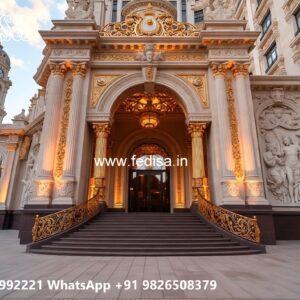 Luxury Hotel Entrance Elevation Design Ideas No-9423