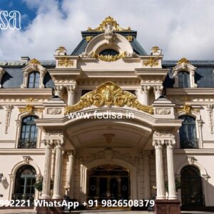 Premium Hotel Front Facade Design No-9428