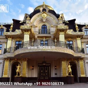 Luxury Hotel Front Elevation with Lighting No-9441
