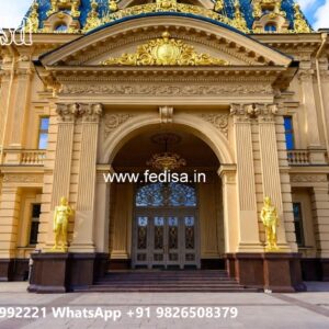 Luxury Hotel Exterior with Marble Finish No-9451