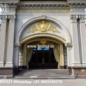Luxury Hotel Elevation with Decorative Facade No-9467