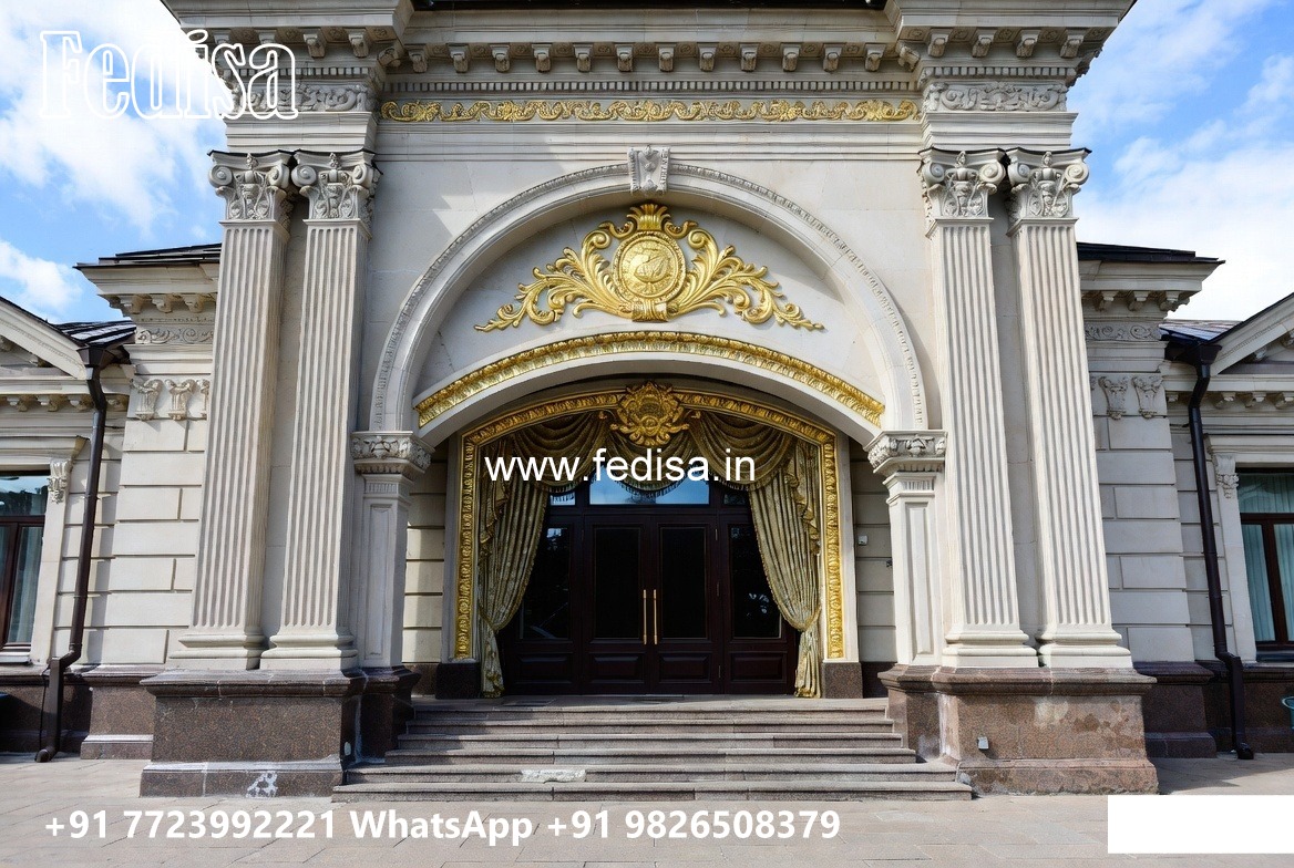 Luxury Hotel Elevation with Decorative Facade No-9467