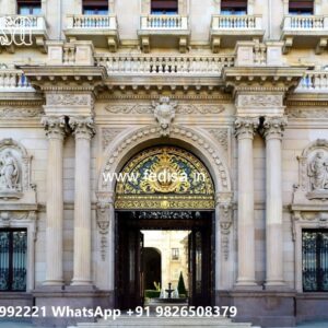 Luxury Hotel Exterior with Stone Cladding No-9477