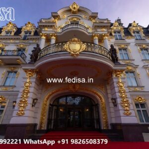 Luxury Resort Elevation with Elegant Lighting No-9490