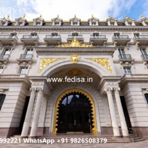 Luxury Hotel Exterior Design with Elegant Panels No-9524