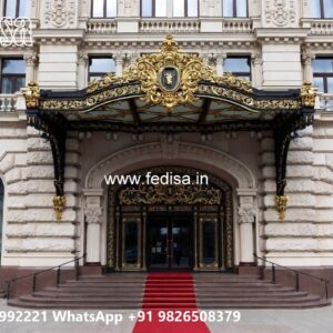 Contemporary Luxury Hotel Elevation with Glass No-9536