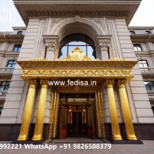 Stylish Luxury Hotel Entrance Elevation No-9543