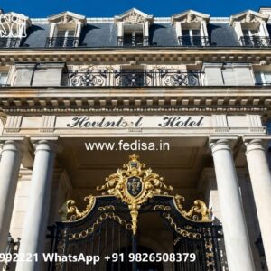Luxury Hotel Elevation with Modern Texture No-9546