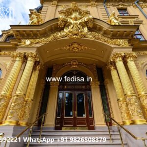 Luxury Hotel Facade Design with Artistic Lighting No-9555