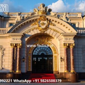 Luxury Hotel Front Design with Elegant Features No-9558