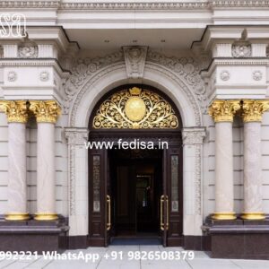 Luxury Hotel Exterior with Modern Glass Panels No-9566