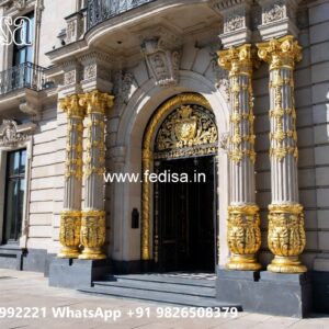 Luxury Hotel Elevation with Grand Entrance No-9589