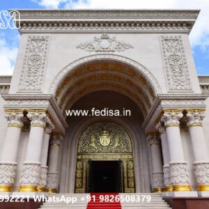 Elegant Hotel Main Gate Design for Premium Properties No-9603