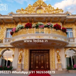 Stylish Hotel Entrance Architecture and Gate Design No-9625