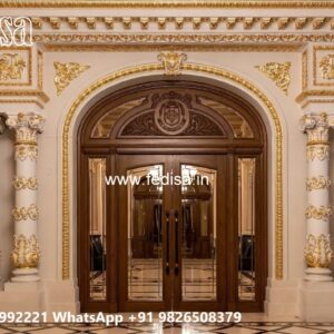 Hotel Entrance Gate Design with Artistic Patterns No-9654