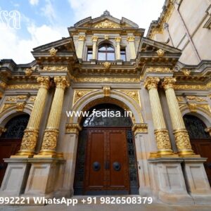 Grand Hotel Entrance Design with Elegant Gates No-9663