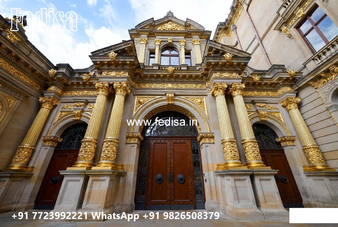 Grand Hotel Entrance Design with Elegant Gates No-9663