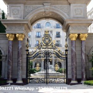 Hotel Entrance Gate Design with Stone Cladding No-9665