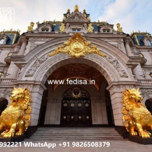 Resort Hotel Entrance Gate Design with Water Features No-9668