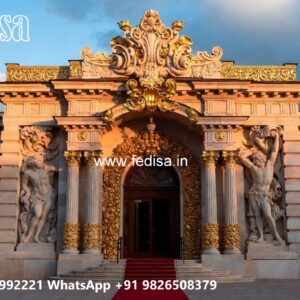 Luxury Hotel Entrance Gate Design with Golden Finish No-9670