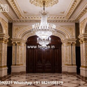 Elegant Hotel Main Gate Design with Artistic Finish No-9674