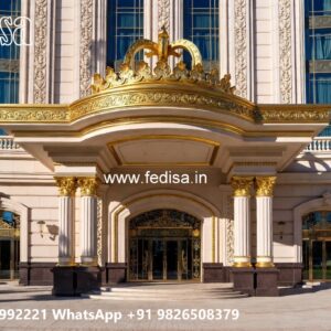Elegant Hotel Front Gate Design with Modern Look No. 9698